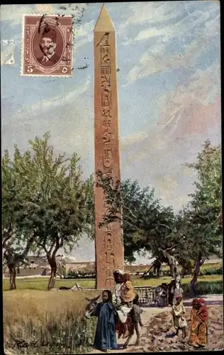 Ak Kairo Kairo Ägypten, Obelisk