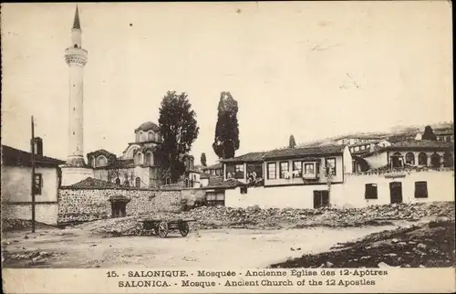 Ak Saloniki Thessaloniki Griechenland, Moschee, Kirche der 12 Apostel