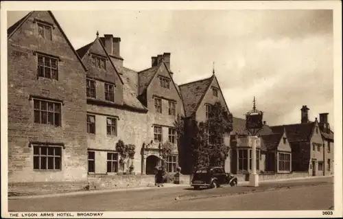 Ak Broadway Worcestershire England, Lygon Arms Hotel