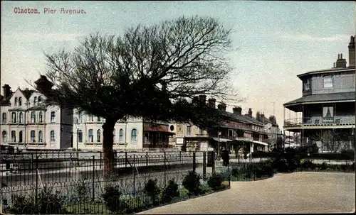 Ak Clacton on Sea Essex England, Pier Avenue