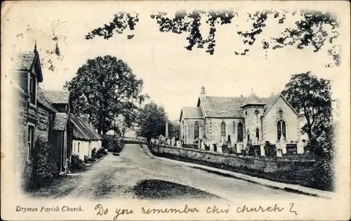 Ak Drymen Glasgow Schottland, Kirche