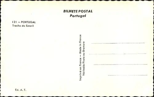 Ak Lisboa Lissabon Portugal, Trecho do Estoril