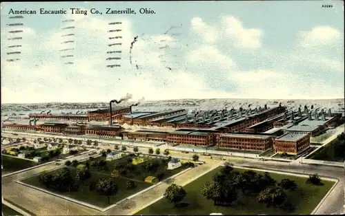 Ak Zanesville Ohio USA, American Encausting Tiling Co.