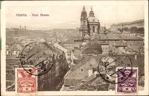 Ak Malá Strana Kleinseite Praha Prag Tschechien, Stadtansicht