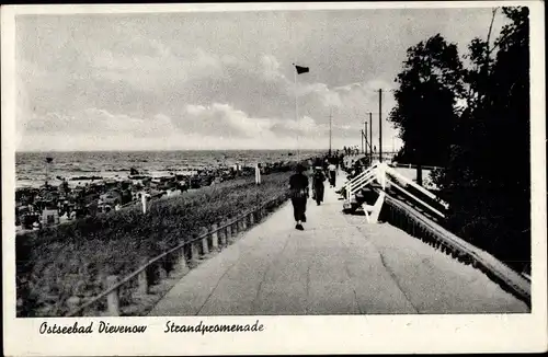 Ak Dziwnów Ostseebad Dievenow Pommern, Strandpromenade