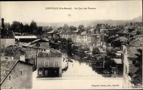 Ak Joinville Haute Marne, Le Quai des Peceaux