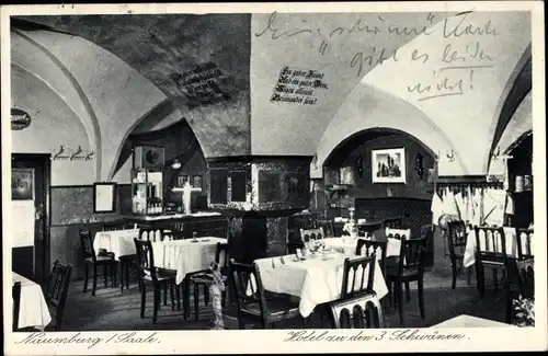 Ak Naumburg an der Saale, Hotel zu den 3 Schwänen