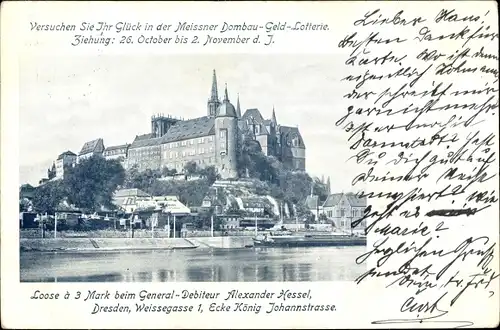 Ak Meißen in Sachsen, schöne Detailansicht