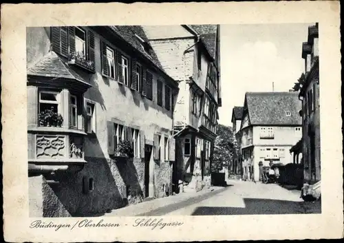 Ak Büdingen in Hessen, Schlossgasse