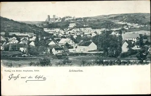 Ak Schönecken in der Eifel, Gesamtansicht