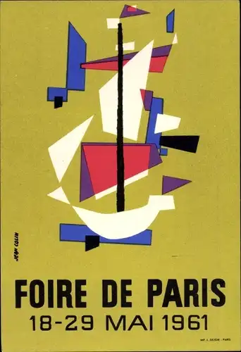 Künstler Ak Paris, Ausstellung 1961