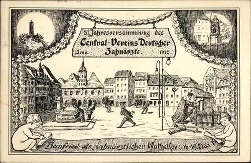 Ak Jena in Thüringen, 51. Jahresversammlung Central-Verein Deutscher Zahnärzte 1912, Hanfried