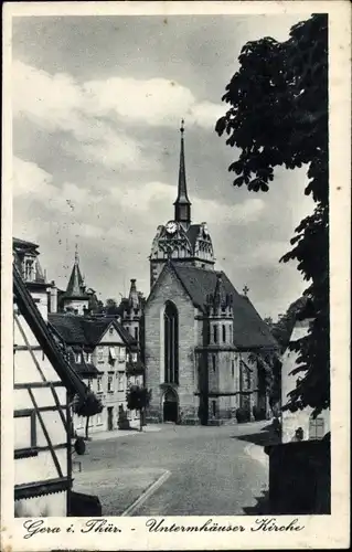 Ak Untermhaus Gera in Thüringen, Untermhäuser Kirche