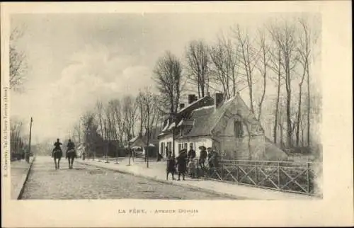 Ak La Fere Aisne, Avenue Dupuis