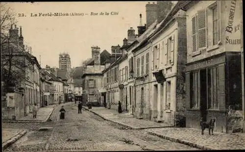 Ak La Ferté Milon Aisne, Rue de la Cite