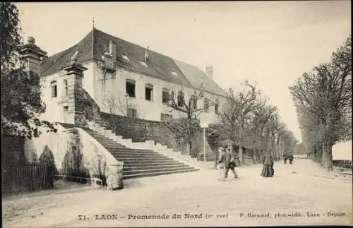 Postkarte Laon-Aisne, Promenade du Nord