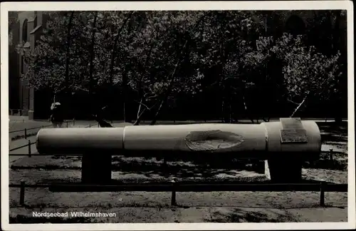 Ak Wilhelmshaven, Torpedorohr des Schlachtkreuzer SMS Seydlitz