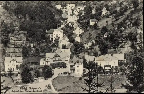 Ak Schmilka Bad Schandau in Sachsen, Gesamtansicht