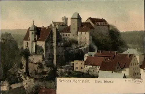 Ak Hohnstein Sächsische Schweiz, Schloss
