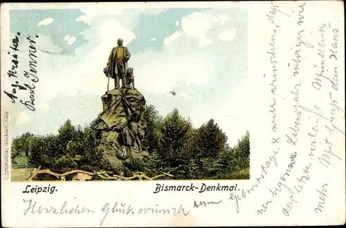 Ak Leipzig in Sachsen, Bismarck-Denkmal