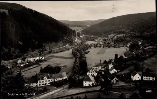 Ak Stutzhaus Ohrdruf in Thüringen, Panorama vom Ort