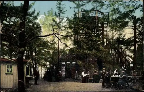 Ak Dresden Schönfeld Weißig Borsberg, Aussichtsturm, Gastwirtschaft Willy Bähr