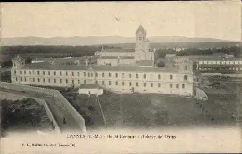 Ak Cannes Alpes Maritimes, Ile St-Honorat, Abbaye de Lerins