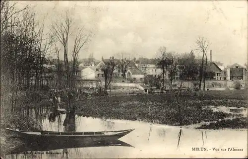 Ak Melun Seine et Marne, Blick auf den Almont