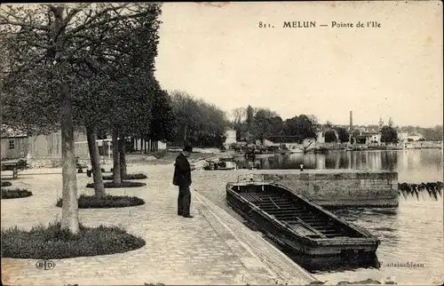 Ak Melun Seine et Marne, Pointe de l'Ile
