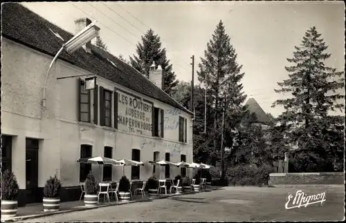 Ak Courgivaux Marne, Les Routiers, Le Vieux Chateau