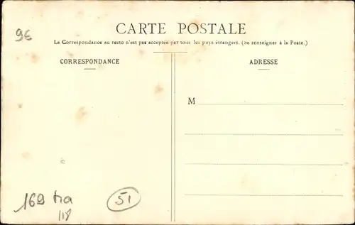 Ak Baconnes Marne, Die Kirche