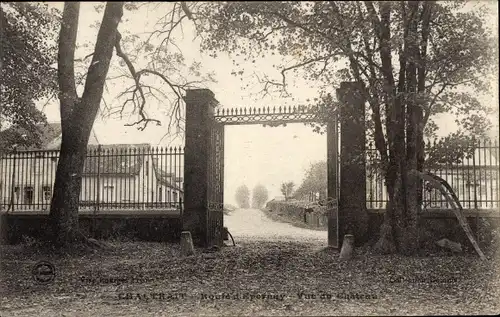 Ak Chaltrait Marne, Route d’Epernay, Blick auf das Schloss