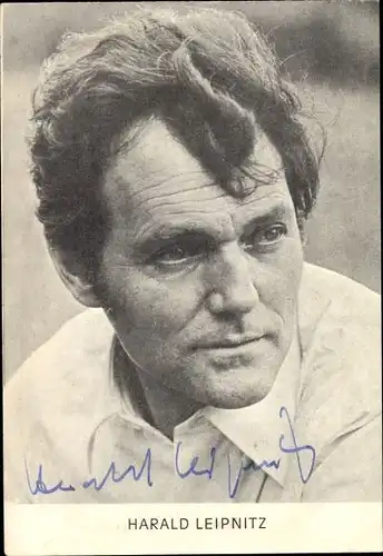 Ak Schauspieler Harald Leipnitz, Portrait, Autogramm