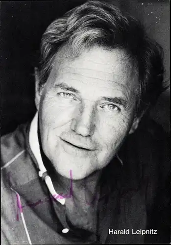 Ak Schauspieler Harald Leipnitz, Portrait, Autogramm