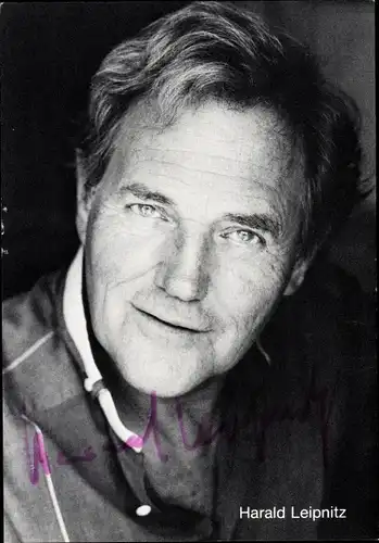 Ak Schauspieler Harald Leipnitz, Portrait, Autogramm