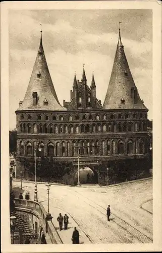 Ak Hansestadt Lübeck, Holstentor