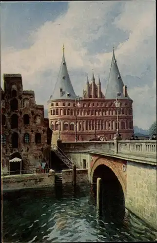 Ak Hansestadt Lübeck, Holstentor
