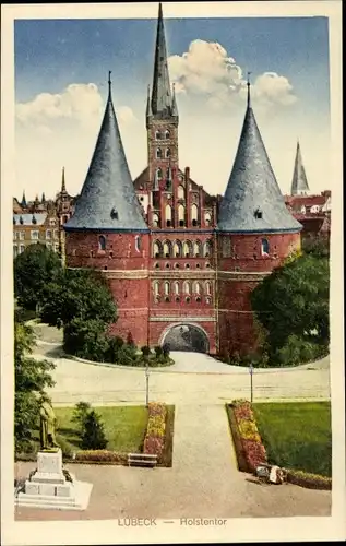 Ak Hansestadt Lübeck, Holstentor
