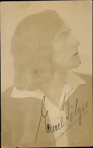 Foto Ak Schauspieler? Emil Filges, Portrait, Autogramm