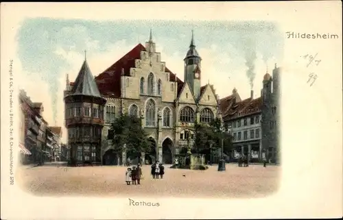 Ak Hildesheim in Niedersachsen, Rathaus