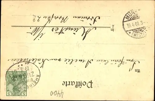 Künstler Ak Münster in Westfalen, Teilansicht, Kirche