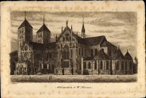 Künstler Ak Münster in Westfalen, Dom