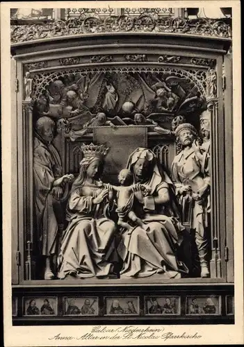 Ak Kalkar am Niederrhein, St. Anna-Altar der St. Nicolai-Pfarrkirche