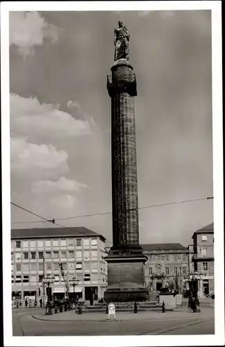 Ak Darmstadt in Hessen, Luisen-Platz, Ludewig-Säule