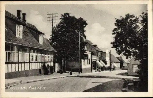 Ak Svaneke Bornholm Dänemark, Storegade