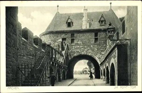 Ak Aachen in Nordrhein Westfalen, Pont-Tor