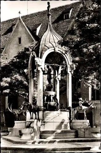Ak Kempten im Allgäu Schwaben, St. Magnus-Brunnen