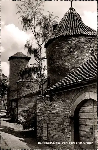 Ak Dettelbach am Main Unterfranken, Alter Graben