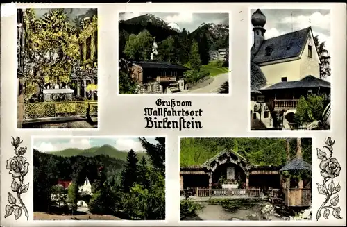 Ak Birkenstein Fischbachau in Oberbayern, Kirche, Inneres, Teilansicht