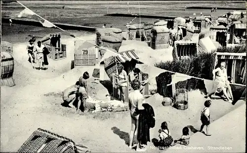 Ak Nordseebad Cuxhaven, Strand